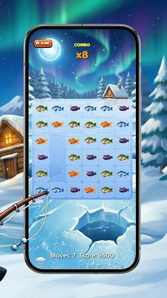 Gameplay screenshot 2 from Winter Fishing - Ice fishing game