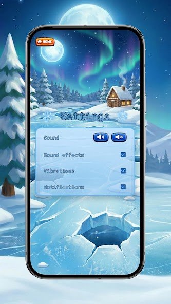 Gameplay screenshot 4 from Winter Fishing - Ice fishing game